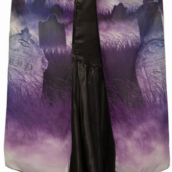 Grave and Ghoul Cape Sublimation Costume - Picture 2 of 2